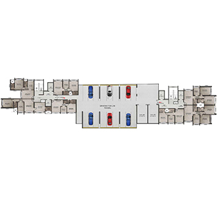 7TH 9TH 10TH FLOOR PLAN WING AB