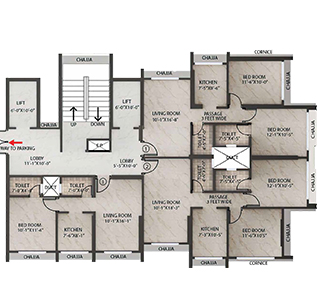 A WING 8TH REFUGE AREA FLOOR PLAN